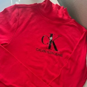 Red Calvin Bodysuit, size M